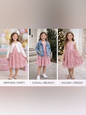 Grace Karin Pink Sequin Tulle Dress | Party / Occasion Statement